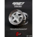 5-Spaak Drift Element velgen Wit/Chroom - Chroom Klinknagels (2St)