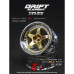 5-Speichen Drift Element Felgen Gold/Chrom - Gold Nieten (2St)