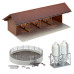 Equipment shed, slurry pit and feed silos (H0) Equipment shed, slurry pit and feed silos (H0)