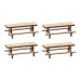 4 Picnic benches (H0)
