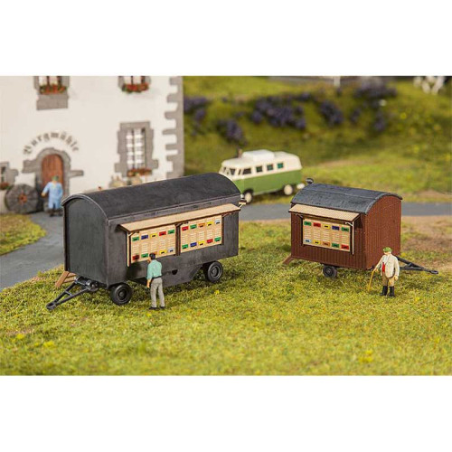 2 Beekeeper's trailers (H0) 2 Beekeeper's trailers (H0)