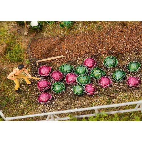 10 Choux blancs et 10 Choux rouges (H0)