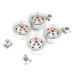 Aluminum Beadlock Star 1.9 Wheels - Silver (4Pcs)