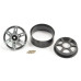 1.9 Heavyweight 6-Spoke Alloy Beadlock Wheels Black (4Pcs)