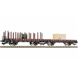 DB 2-teiliges Rungenwagen Set Bauart R02 (H0)
