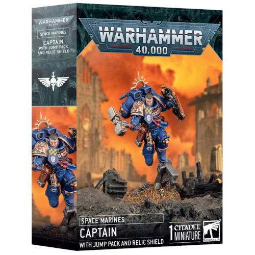 Warhammer 40.000 - Space Marines - Captain with Jump Pack and Relic Shield Warhammer 40.000 - Space Marines - Captain with Jump Pack and Relic Shield