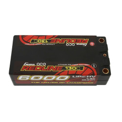 Gens Ace Redline 7.6V 6000mAh 130C Shorty 5mm Bullet Connector