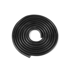Câble silicone - Noir - 16AWG - 3mm - 1m