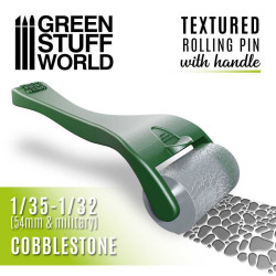 Rolling pin with Handle - Cobblestone 54mm Rolling pin with Handle - Cobblestone 54mm