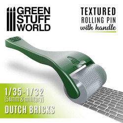 Rolling pin with Handle - Dutch Bricks 54mm Rolling pin with Handle - Dutch Bricks 54mm
