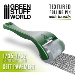 Rolling pin with Handle - Sett Pavement 54mm Rolling pin with Handle - Sett Pavement 54mm