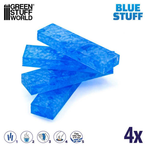 Blue Stuff Mold (4 Bars) Blue Stuff Mold (4 Bars)