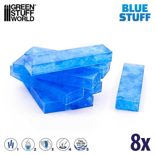 Blue Stuff Mold (8 Bars) Blue Stuff Mold (8 Bars)