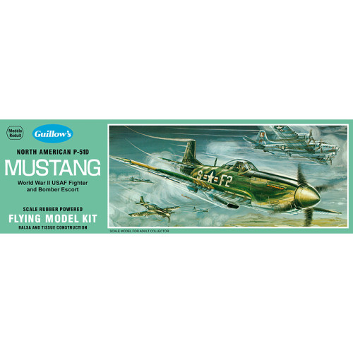 North American P-51D Mustang Balsa Kit (1/25)