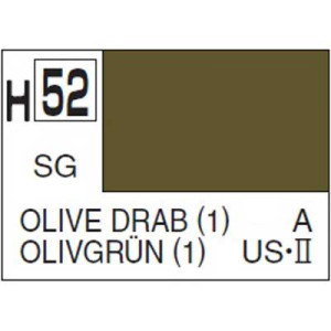 H052 Semi-Gloss Olive Drab 10ml