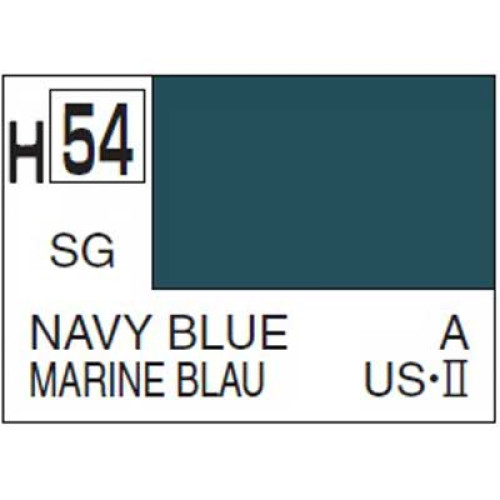 H054 Semi-Gloss Navy Blue 10ml