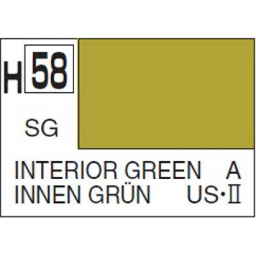 H058 Semi-Gloss Interior Green 10ml