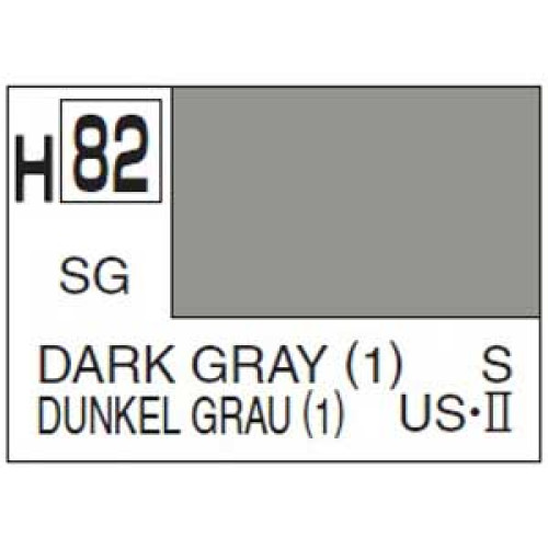 H082 Semi-Gloss Dark Grey 1 10ml
