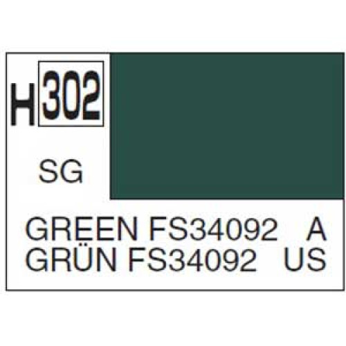 H302 Semi-Gloss Dark Green FS34092 10ml