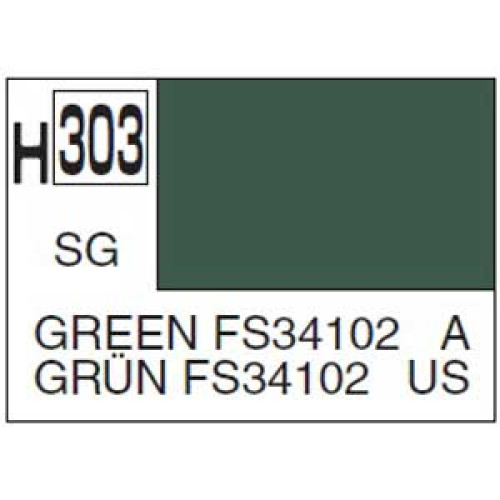 H303 Semi-Gloss Dark Green FS34102 10ml