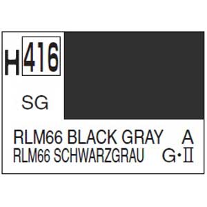 H416 Semi-Gloss Black Gray RLM66 10ml