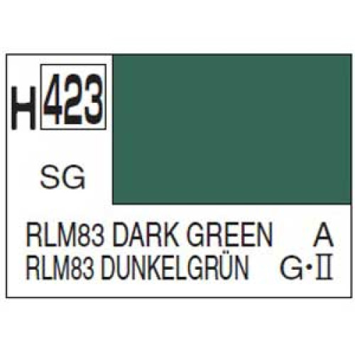 H423 Semi-Gloss Dark Green RLM83 10ml H423 Semi-Gloss Dark Green RLM83 10ml