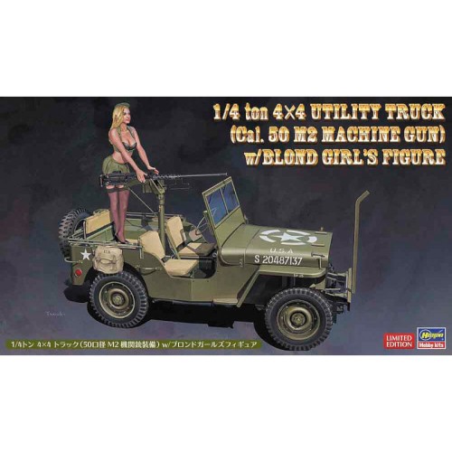 1/4 ton 4x4 Utility Truck w/Blond Girl's Figure (1/24)