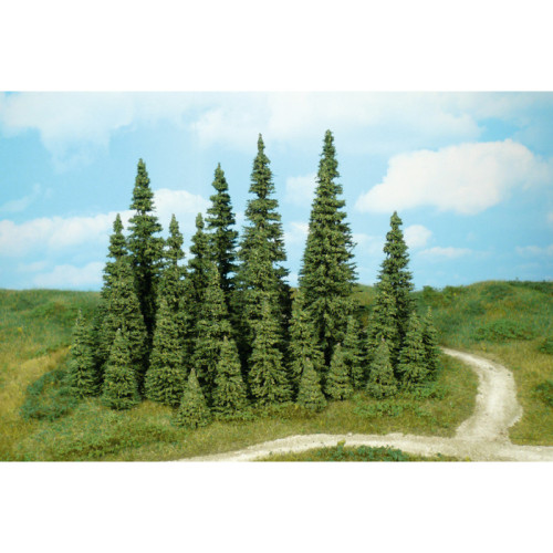 30 Fir Trees with Planting Pin, 20 - 22 cm (H0) 30 Fir Trees with Planting Pin, 20 - 22 cm (H0)