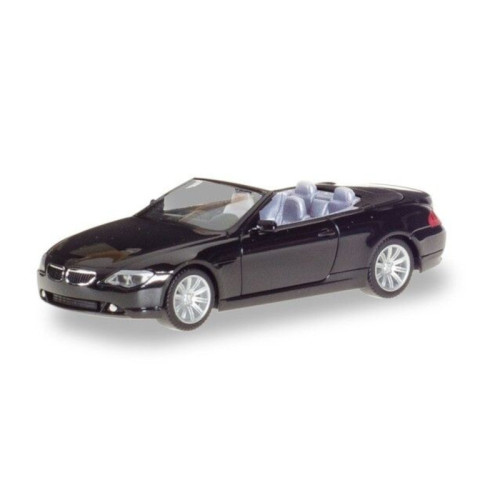 BMW 6 cabriolet noir (H0)