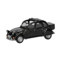 Citroën 2 CV avec queue, noir (H0)