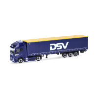 Volvo FH GL XL 2020 électrique avec bâche coulissante DSV (H0) Volvo FH GL XL 2020 électrique avec bâche coulissante DSV (H0)