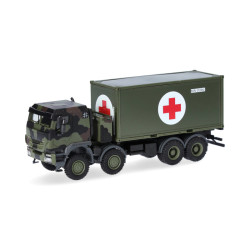 Camion Iveco Trakker 8x8 avec conteneur de 20 ft. - Bundeswehr (H0)