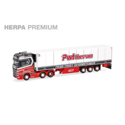 Camion semi-remorque frigorifique Scania CS 20 toit haut PWT - Peter Wouters (H0) Camion semi-remorque frigorifique Scania CS 20 toit haut PWT - Peter Wouters (H0)