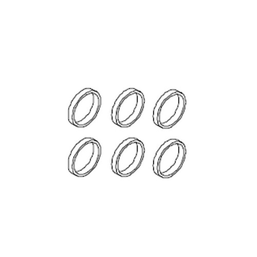 Rubber tires (6 Pieces)