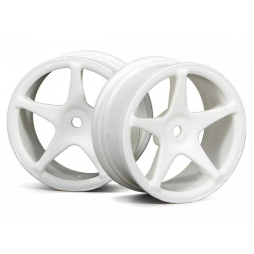 Super Star Wheels 26mm White Offset 1mm 1/10 (2Pcs)