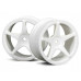 Super Star Wheels 26mm White Offset 1mm 1/10 (2Pcs)