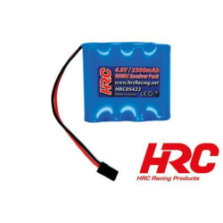 Accu - 4 Eléments - Accu récepteur - 4.8V 2300mAh NiMH - AA plat - prise JR