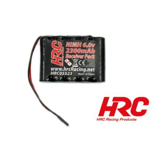 Battery - 5 cells - Receiver pack - 6.0V 2300mAh NiMH - AA flat - JR Plug