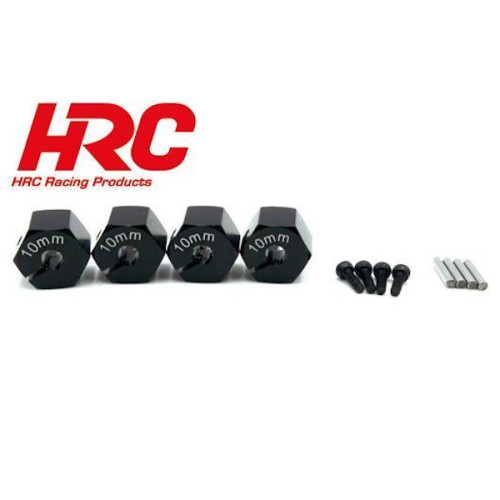 12mm Aluminium wielmeenemer - 10mm dik - Zwart (4St)