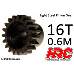Pignon moteur en acier 16DTS (0.6 Module) Pignon moteur en acier 16DTS (0.6 Module)
