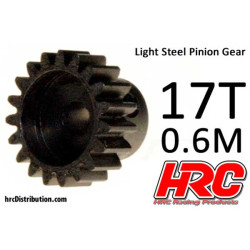 Pignon moteur en acier 17DTS (0.6 Module) Pignon moteur en acier 17DTS (0.6 Module)