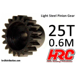 Pignon moteur en acier 25DTS (0.6 Module) Pignon moteur en acier 25DTS (0.6 Module)
