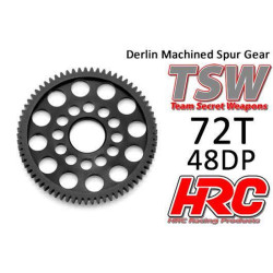 Delrin kroon tandwiel 72T 48Pitch (Low Friction Machined) Delrin kroon tandwiel 72T 48Pitch (Low Friction Machined)
