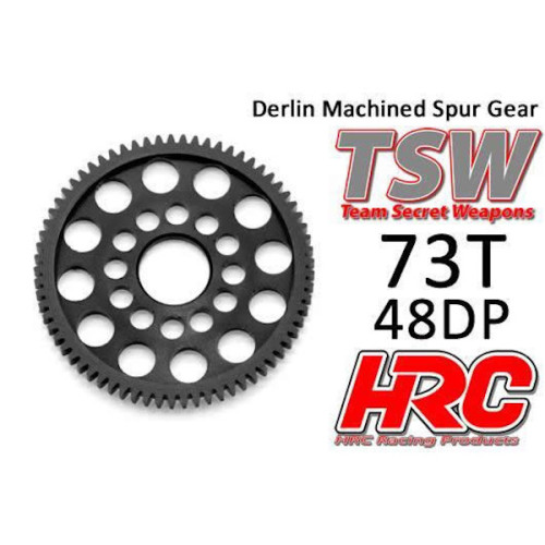 Delrin kroon tandwiel 73T 48Pitch (TSW Pro - Ultra Light) Delrin kroon tandwiel 73T 48Pitch (TSW Pro - Ultra Light)