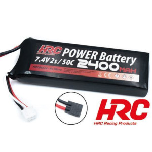 LiPo 2S 7.4V 2400mAh 50C TRX Plug