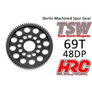 Delrin Spur Gear 69T 48Pitch (Low Friction Machined)