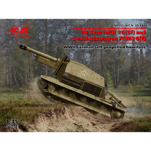10.5cm leFH 16(Sf)auf Geschutzwagen FCM36(f) (1/35) 10.5cm leFH 16(Sf)auf Geschutzwagen FCM36(f) (1/35)