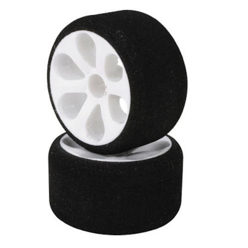 Front Tyres 1/12 On Rims - Double Pink (2Pcs)