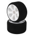 Front Tyres 1/12 On Rims - Double Pink (2Pcs)