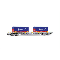 SNCF 4-axle Container Flat Car Sgss Spedirail (H0) SNCF 4-axle Container Flat Car Sgss Spedirail (H0)